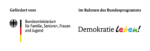 Logo Demokratie leben! vom Bundesministerium für Familie, Senioren, Frauen und Jugend